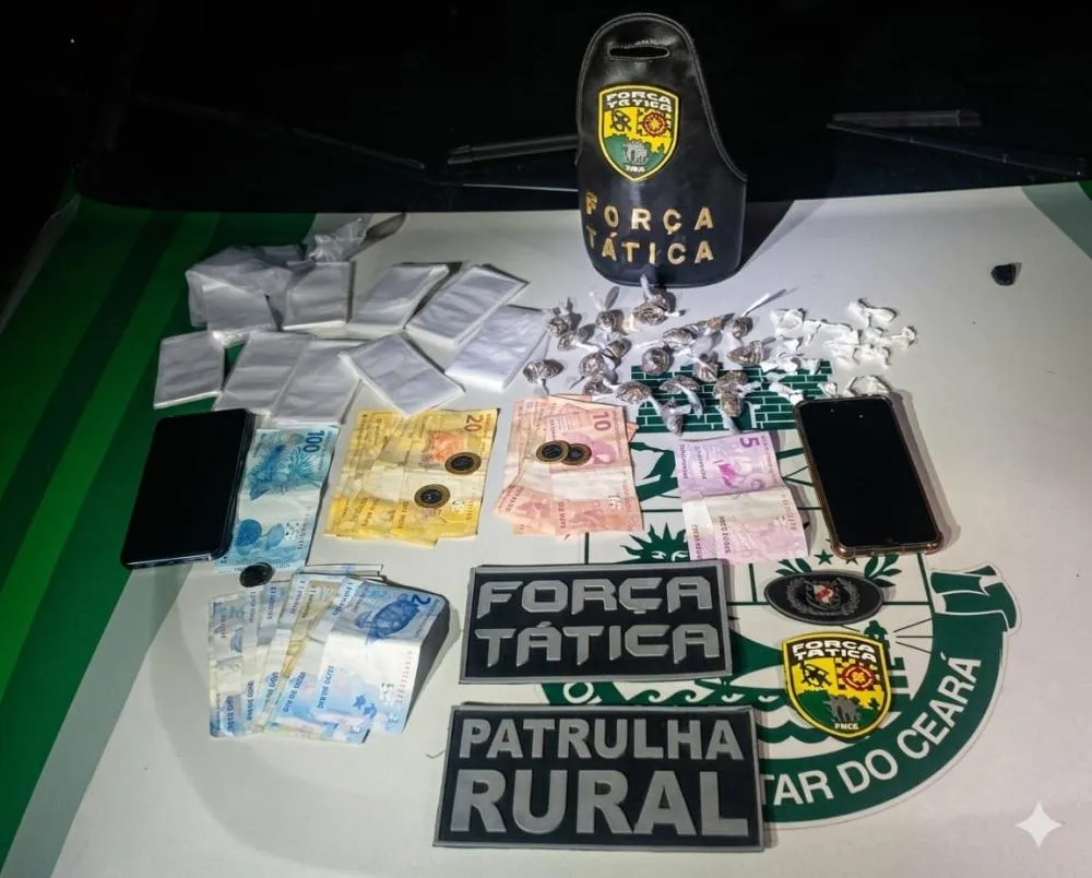 Mulher é presa suspeita de tráfico de drogas em Independência durante ação policial