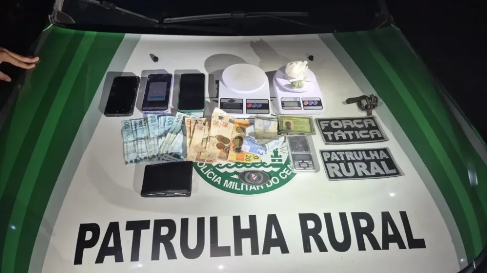 Polícia impede possível homicídio e apreende drogas durante ocorrência em Sucesso, distrito de Tamboril